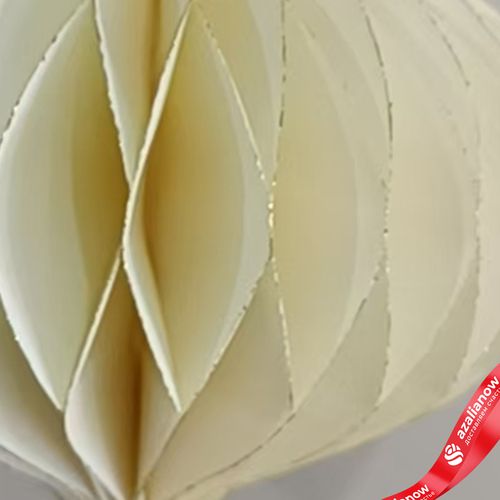 Фото 5: Украшение подвесное «Луковица» (бумага), D11х10см, кремовый