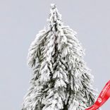 Маленькое фото 4: Ель искусственная заснеженная, Н31х12х12см, зеленый/белый