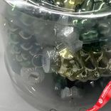 Маленькое фото 4: Набор украшений «Шишки» 12шт. в тубе (стекло), 5см, в асс., зеленый/золотой