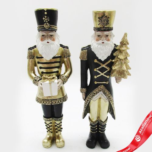 Сувенир «Щелкунчик» (полирезин), Н23х6,5х5см, в асс., черный/золотой