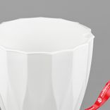 Маленькое фото 5: Кашпо «Флюте» со вставкой (пластик), D18xH16,5, 3л, белый