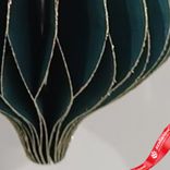 Маленькое фото 5: Украшение подвесное «Юла» (бумага), D8х10см, темно-зеленый