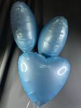Фото флориста 1: Шары с гелием «Сердце», небесный, 3 шт, 48 см