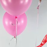 Маленькое фото 5: Композиция из 3 шаров с гелием, 30 см, ярко розовый, прозрачный