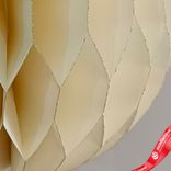 Маленькое фото 5: Украшение подвесное «Шар» (бумага), D15см, кремовый