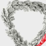Маленькое фото 2: Гирлянда еловая заснеженная, 190см, зеленый/белый