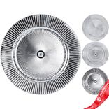 Маленькое фото 1: Поднос (пластик), D33см, в асс., серебристый