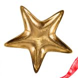 Маленькое фото 2: Поднос «Звезда» (металл), H2,5x28x27,5см, золотой