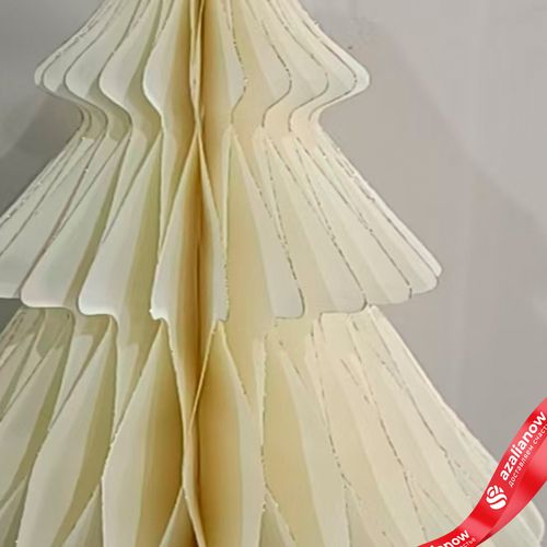 Фото 3: Украшение подвесное «Елочка» (бумага), D18х22см, кремовый