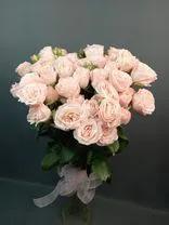 Фото флориста 1: Букет из 11 кустовых пионовидных светло-розовых роз