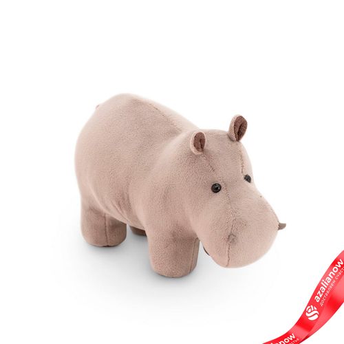 Игрушка м/н «Бегемот», 60x26xH38см, серый