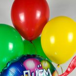 Маленькое фото 5: Композиция из 5 шаров с гелием «С Днем Рождения (воздушные шары)»