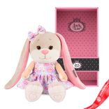 Маленькое фото 4: Игрушка м/н «Зайка Лин» в подар. кор., 25см, кремовый/сиреневый