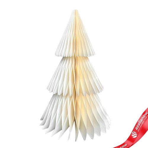 Сувенир «Елочка» (бумага), D18х25см, кремовый