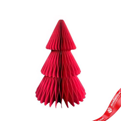 Сувенир «Елочка» (бумага), D20х30см, красный