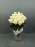 Фото флориста 6: 15 белых роз, Россия, 40см