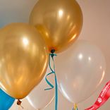 Маленькое фото 3: Композиция из 9 шаров с гелием «День рождения»