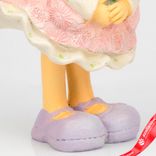Маленькое фото 5: Сувенир «Девочка с цветком» (полирезин), H16,5x11x9,5см, розовый