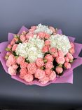 Фото флориста 1: Акция! Огромный букет из гортензий и кустовых роз