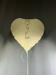 Фото флориста 1: Шар с гелием «Сердце Роза», 46 см
