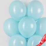Маленькое фото 2: Композиция из 9 шаров с гелием, 30 см, нежно-голубой