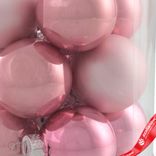 Маленькое фото 4: Набор шаров 12шт. в тубе (стекло), D4см, в асс., розовый