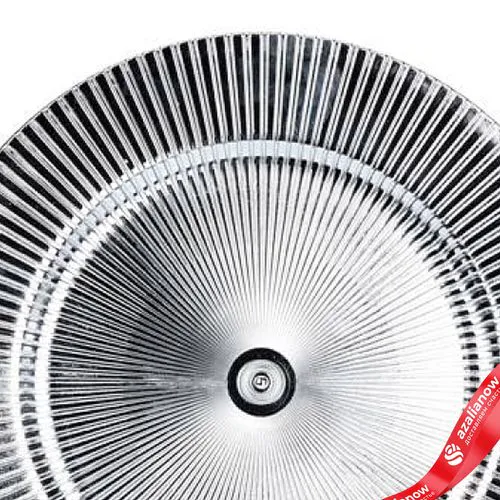 Фото 4: Поднос (пластик), D33см, в асс., серебристый