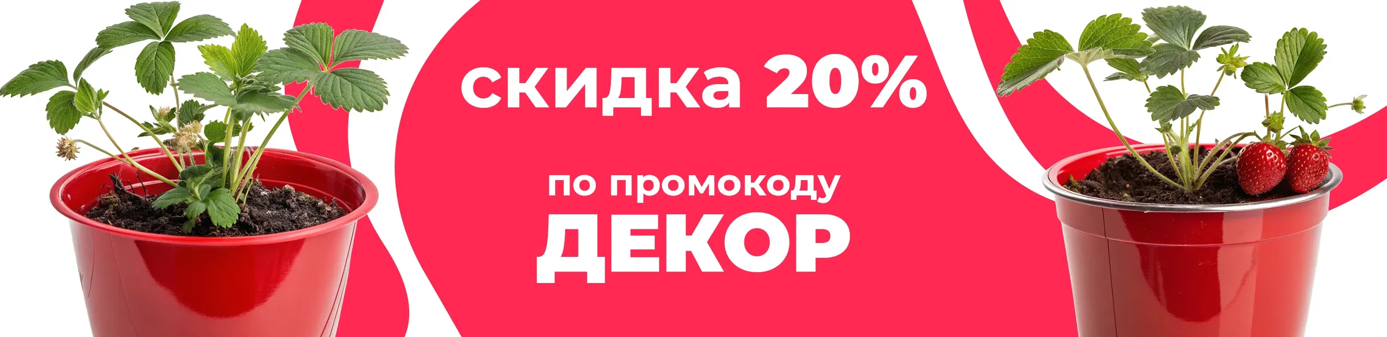 Баннер для рубрики: Горшки для клубники