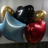 Фото флориста 1: Композиция из 5 шаров с гелием «Микс - 2», сердца и звезды