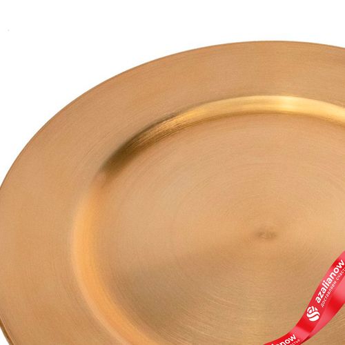 Фото 4: Поднос (пластик), D33см, золотой