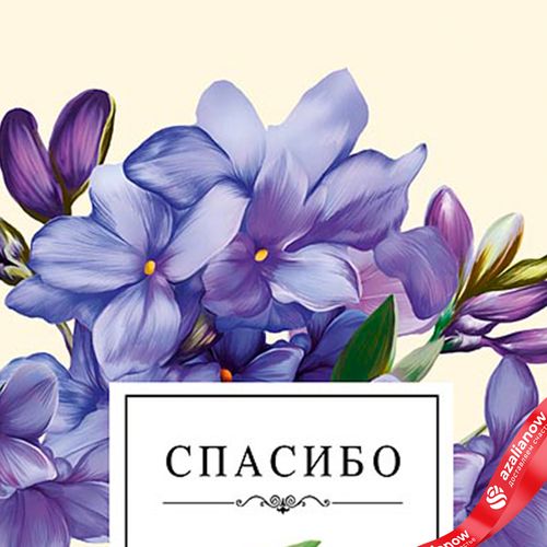 Фото 2: Конверт для денег «Спасибо (ветка с цветами)», 19×9 см