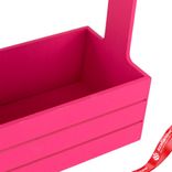 Маленькое фото 4: Корзина (дерево), 25х15х30см, бордовый