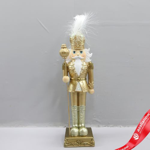 Сувенир «Щелкунчик» (полирезин), H23x6,5x6,5см, золотой