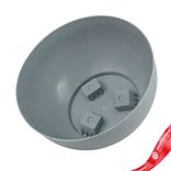 Маленькое фото 2: Кашпо «Сатина» (пластик), D24xH13см, 3,9л, серый