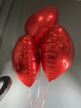 Фото флориста 1: Шары с гелием «Сердце», красный, 3 шт, 48 см