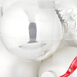 Маленькое фото 5: Набор шаров 6шт. в тубе (стекло), D10см, серебряный