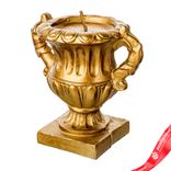 Маленькое фото 1: Свеча «Кубок» (парафин), 13,5хН13см, золотой