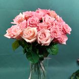 Фото флориста 4: 19 бело-розовых роз 40 см, Россия