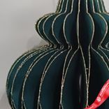 Маленькое фото 4: Украшение подвесное «Юла» (бумага), D8х10см, темно-зеленый