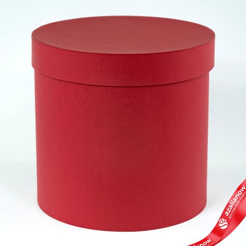 Коробка подарочная, круглая, D20xH20 см, бордовый