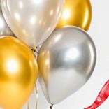 Маленькое фото 5: Композиция из 5 шаров с гелием, 30 см, вар.16