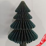 Маленькое фото 1: Украшение подвесное «Елочка» (бумага), D9,6х15см, темно-зеленый
