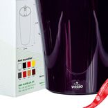 Маленькое фото 5: Горшок (Кашпо) с автополивом «Kalika Tondo», пластик, D17,3x26,5см, сливовый