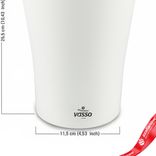Маленькое фото 5: Горшок (Кашпо) Kalika Perfo с автополивом Пластик D 17,5 см H 26,5 см Белый