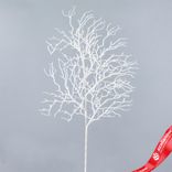 Маленькое фото 1: Ветка с глиттером, H76 см, белый