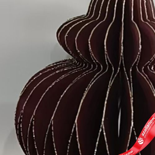 Фото 4: Украшение подвесное «Юла» (бумага), D8х10см, темно-красный