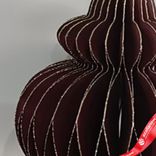 Маленькое фото 4: Украшение подвесное «Юла» (бумага), D8х10см, темно-красный