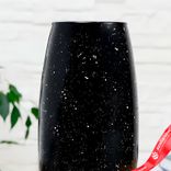 Маленькое фото 3: Ваза «Крапле-черный», d=7,5 см, h=26 см, v=1,8 л. Сервис доставки цветов AzaliaNow
