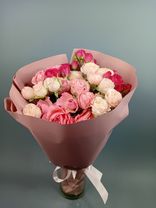 Фото флориста 1: Кустовые розы микс «Девушке», 9 шт