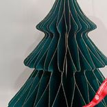 Маленькое фото 2: Украшение подвесное «Елочка» (бумага), D18х22см, темно-зеленый